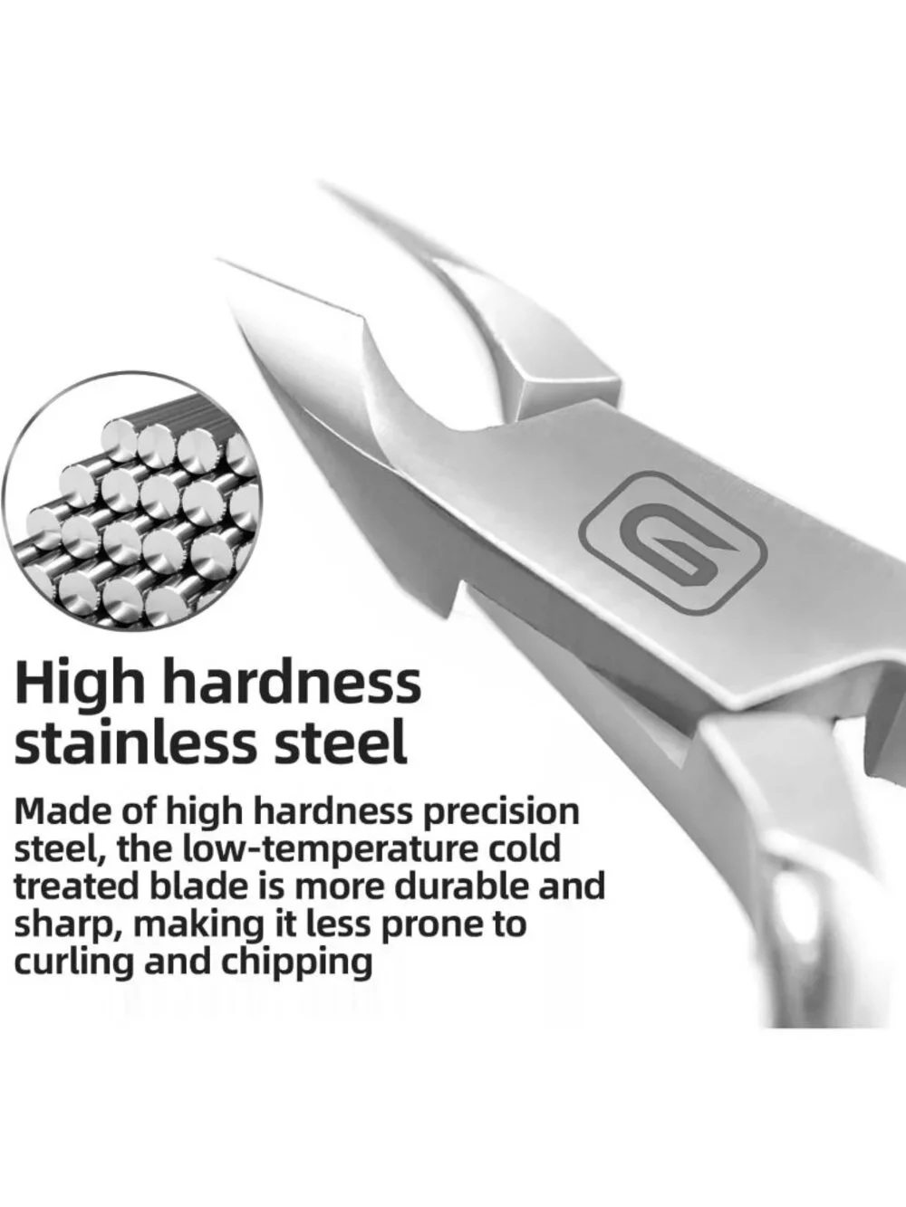 Professional Stainless Steel Cuticle Trimmer & Nippers - Sharp Nail Tool for